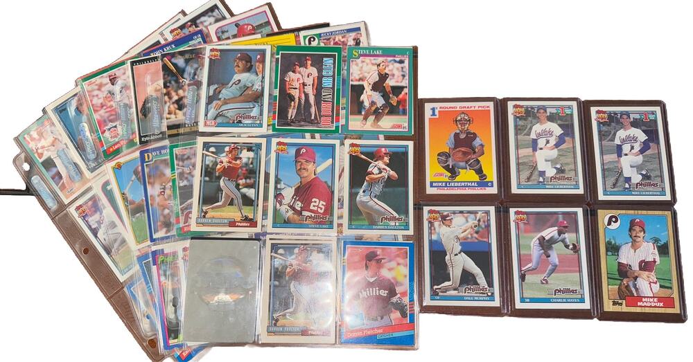 Philadelphia Phillies Lot Baseball Cards Mike Lieberthal Dale Murphy Maddux